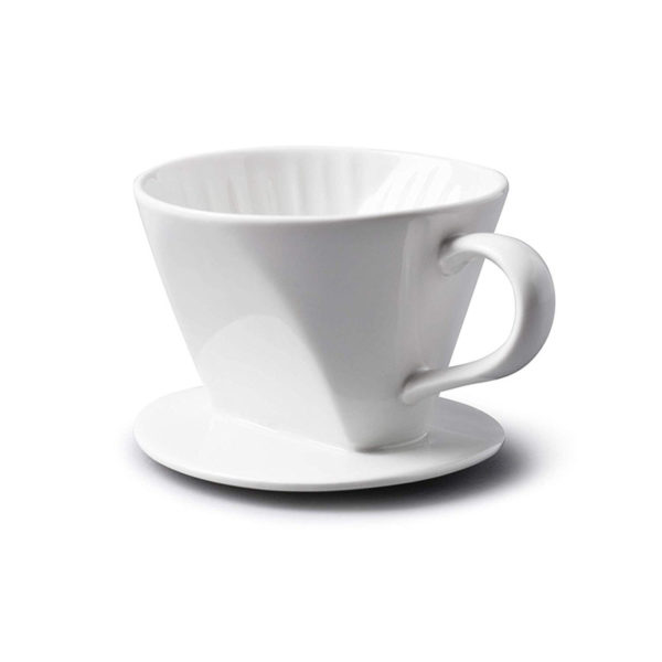 設計師款咖啡過濾器(白色)Traditional Porcelain Coffee Filter Cone – White