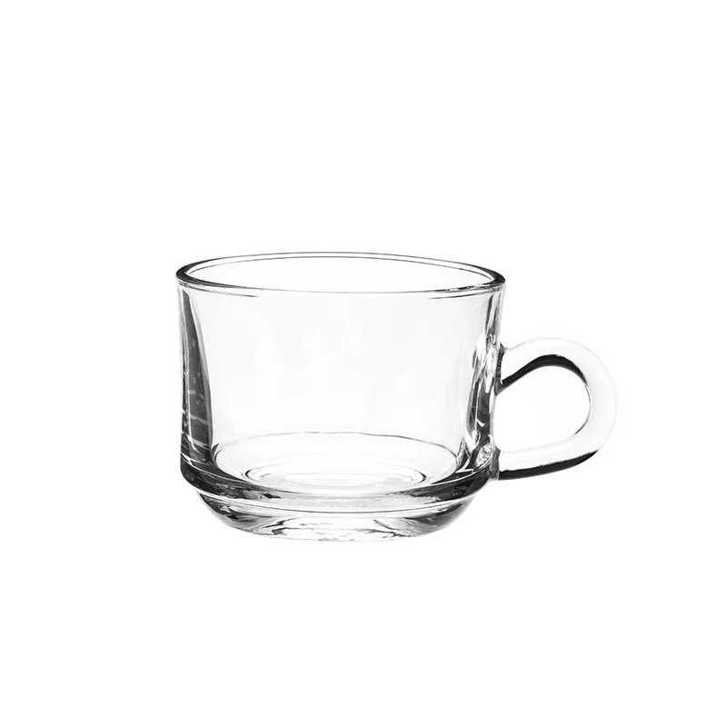 義式晶透濃縮咖啡玻璃杯附盤組 Glass Expresso Coffee Cups with Saucers