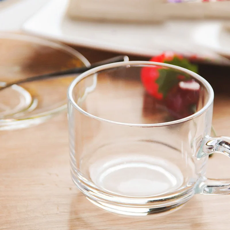 義式晶透濃縮咖啡玻璃杯附盤組 Glass Expresso Coffee Cups with Saucers:圖片 4