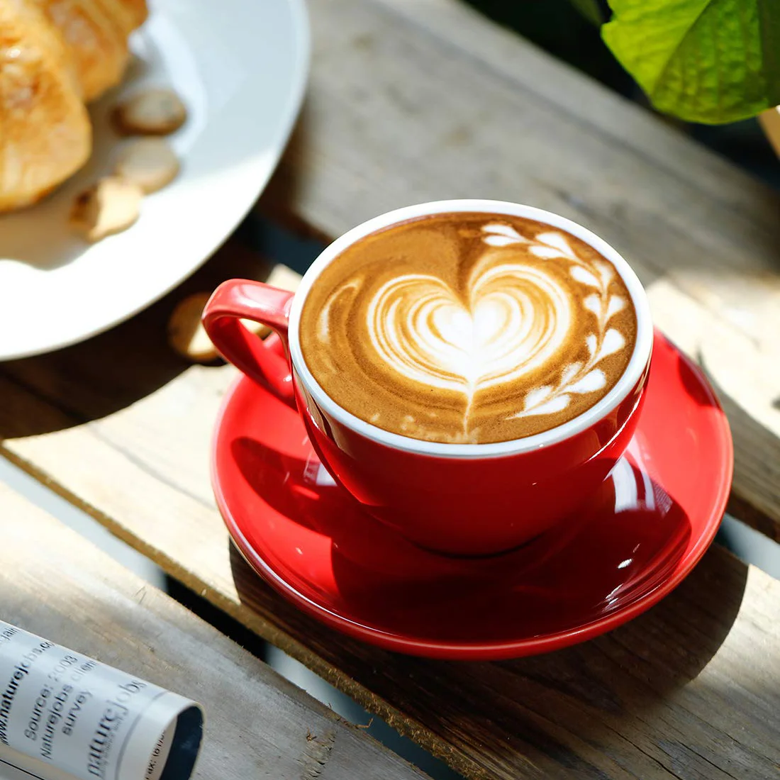 美式LATTE雙色經典咖啡杯 土耳其藍色 附碟子 一組：圖片 3
